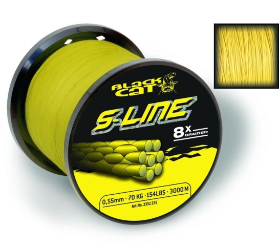 Šnúra BLACK CAT S-Line priemer 0,55m, nosnosť 70kg/ 154lb, balenie 300m